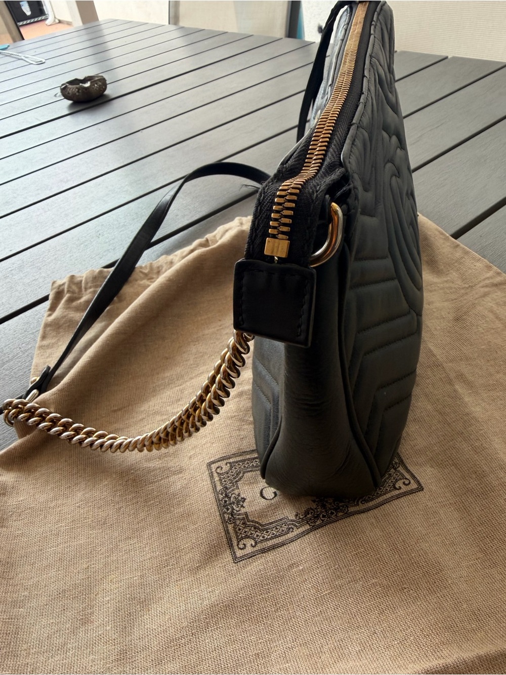Gucci Medium GG Marmont Shoulder Bag - Picture 13 of 14